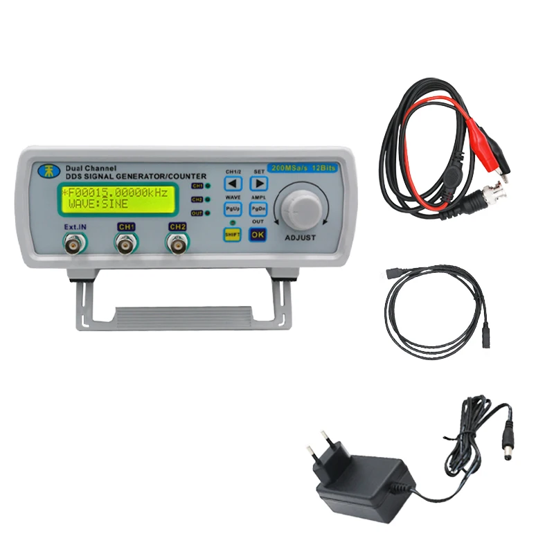 

Digital Signal Source Generator Arbitrary Waveform MHS-5200A Frequency Meter DDS Dual-channel Generators 25MHz 15%off