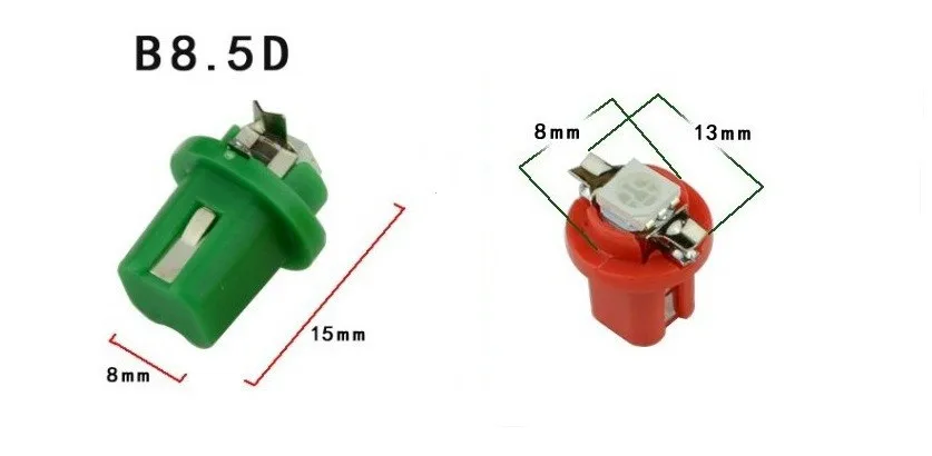 10 шт. B8.5D 509T B8.5 5050 Led 1 SMD T5 лампа Автомобильный датчик Speedo тире лампа приборной панели инструмент свет Клин внутренняя лампа 10X