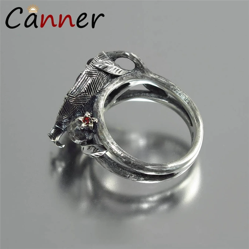 CANNER, винтажное ювелирное изделие, гранат, кольца для женщин/мужчин, кольца золото/серебро/розовое золото, гранат, натуральный камень, кольца anillos mujer FI
