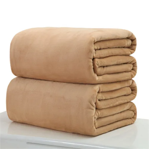 Light brown Горячее предложение, мягкое маленькое супер теплое зимнее теплое микро плюшевое Флисовое одеяло, плед, диван, постельные принадлежности, одеяло для домашних животных - Цвет: Light brown