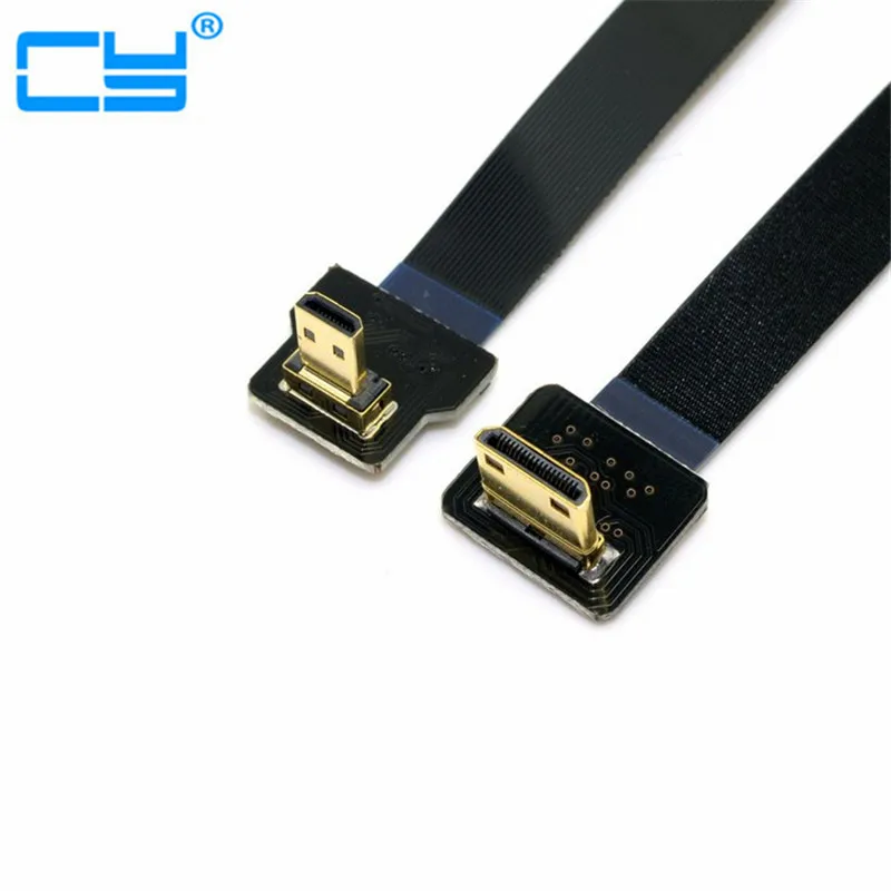 

Плоский кабель 1 м 90 градусов FPV Micro HDMI штекер-мини HDMI FPC для GOPRO мультикоптера аэрофотосъемки 0,1 м 0,2 м 0,5 м 0,8 м