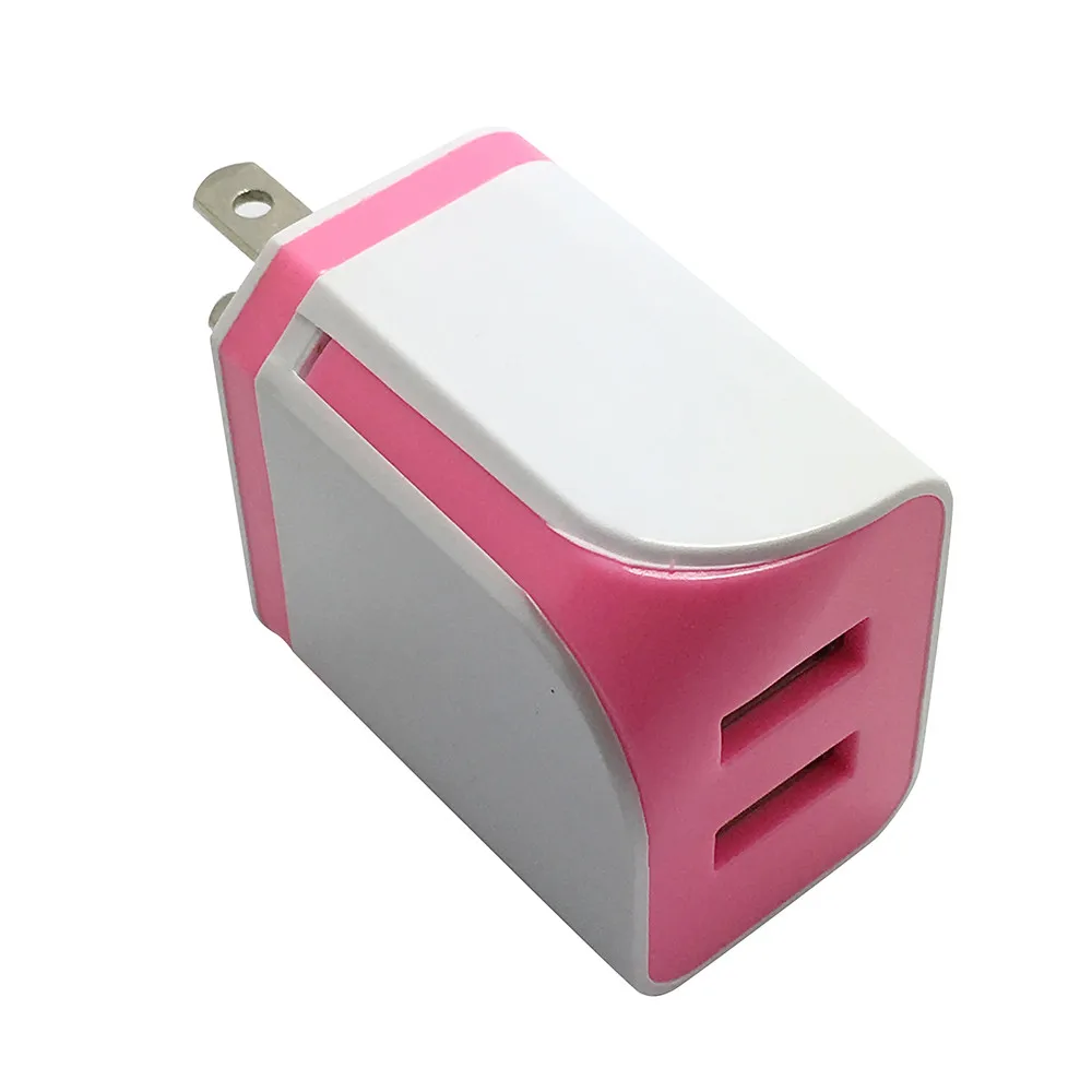 Новое настенное зарядное устройство с двумя usb портами для домашнего путешествия