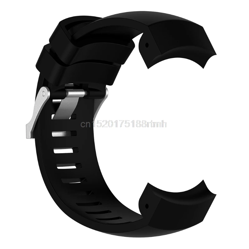 Сменный силиконовый ремешок для наручных часов SUUNTO Core ALU черные спортивные часы с