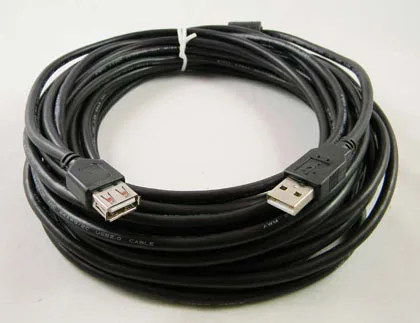 Черный Удлинительный кабель USB 2 0 3 м штекер А гнездо м/ф свинцовый удлинитель с