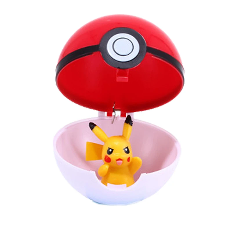 1 шт Pokeball + Бесплатные крошечные случайные фигурки внутри игрушки|Игровые и