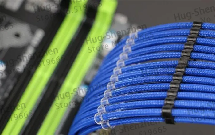 Новый Круглый акриловый 4 контактный 6 8 24 кабель расчески для 18AWG силиконовые