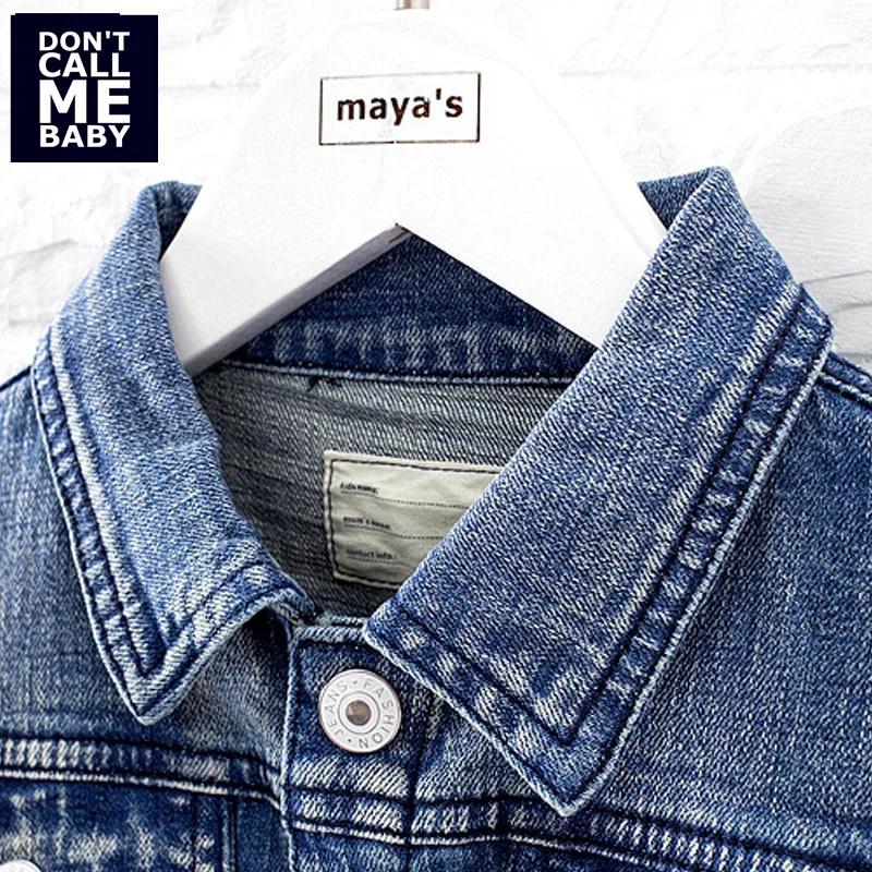 Mayas/Винтажные хлопковые зимние джинсовые куртки для девочек модные детские