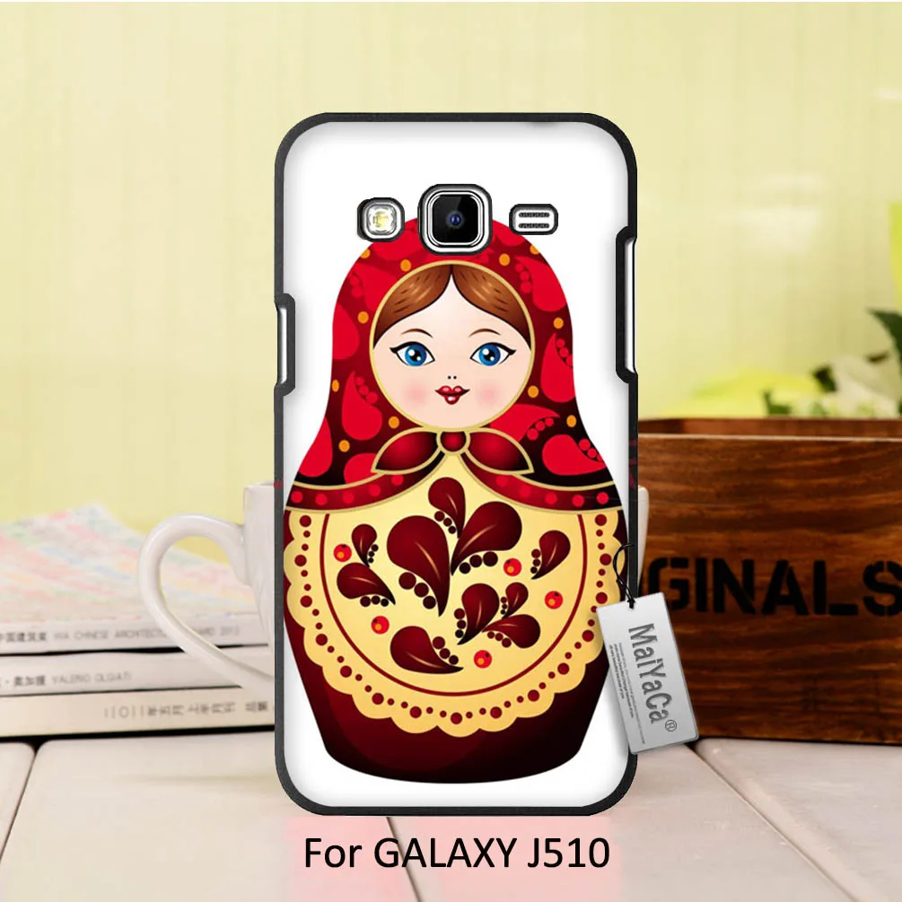 Топ детальный популярный черный чехол для телефона GALAXY J5 2016 Матрешка красный |