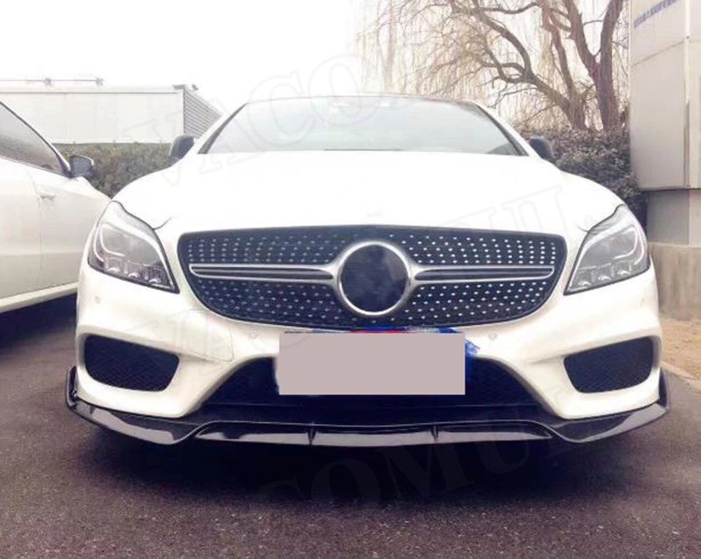 CLS класс углеродное волокно и FRP наборы кузова передний задний бампер спойлер диффузор боковые юбки для Mercedes Benz W218 2011