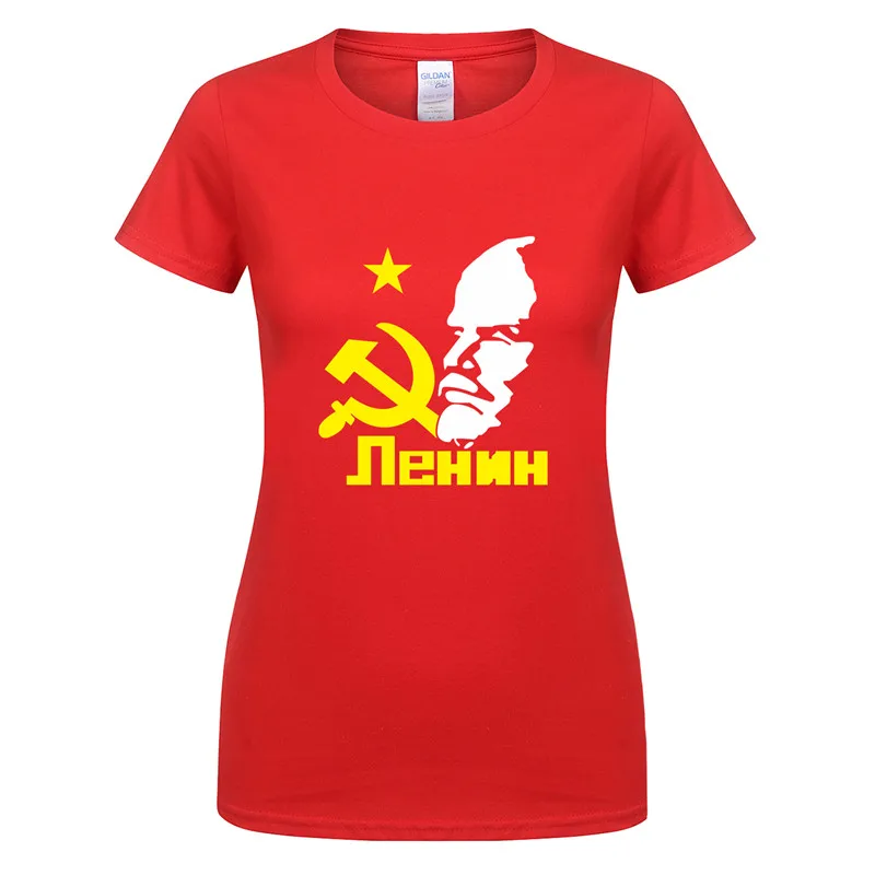 Omnitee Новая мода CCCP женская летняя хлопковая футболка с короткими рукавами для