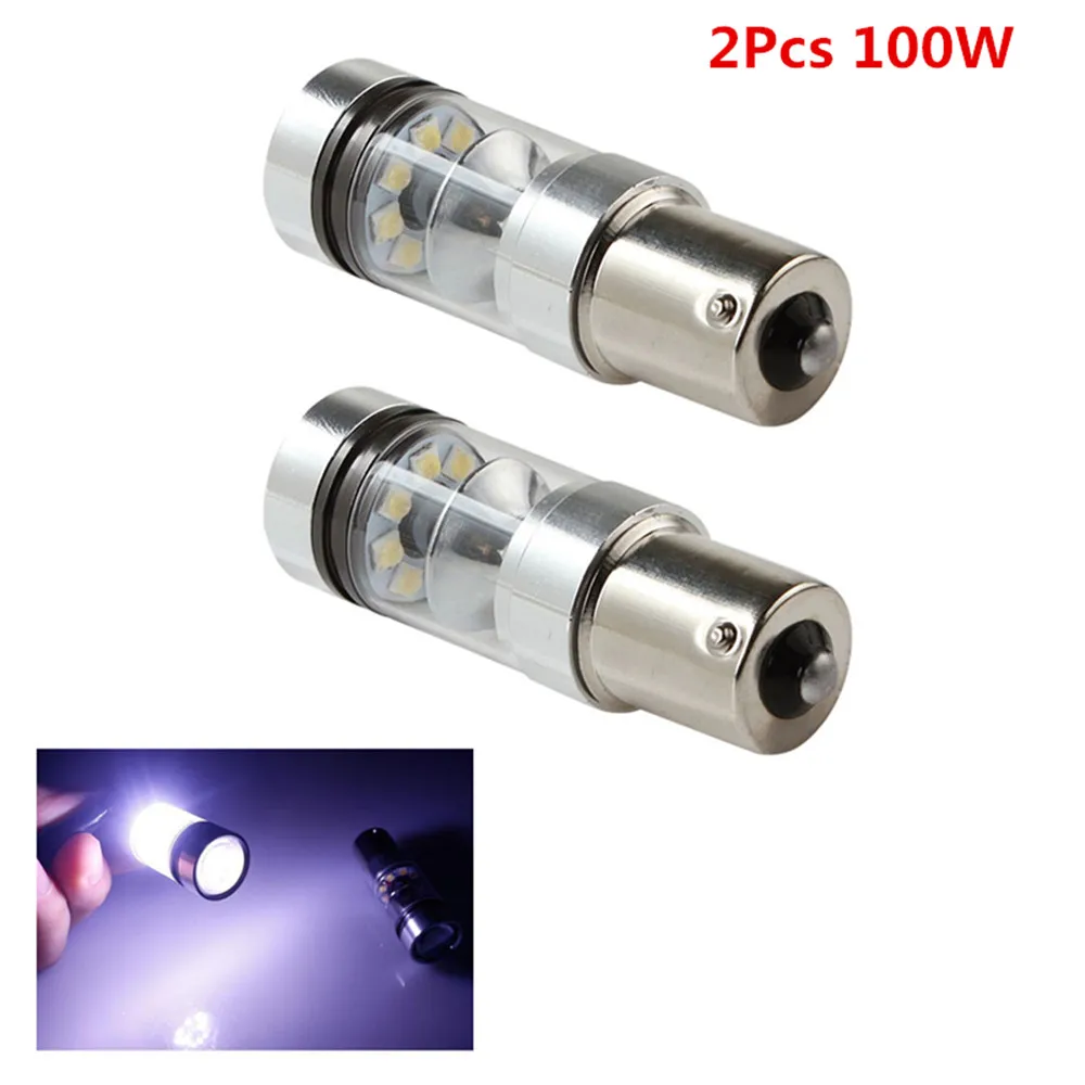 

2pcs 360 degrees 100W 2000LM 1156 S25 P21W BA15S LED Backup Light Car Reverse Bulb Lamp