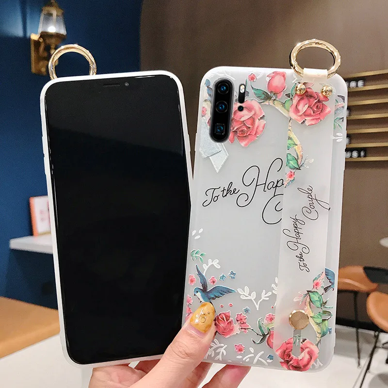 SoCouple для huawei P30 P20 Pro mate 30 Lite 10 20 pro Nova 3i 5i Pro Honor 10 20 чехол для телефона мягкий чехол из ТПУ с ремешком на запястье