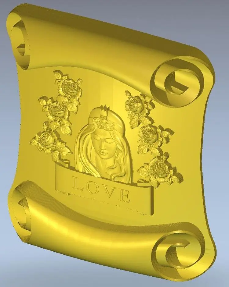 3d модель рельеф для ЧПУ в формате STL Panno_scroll|3d model relief|3d relief modelfor cnc |