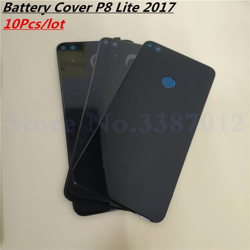 

10 шт./лот для Huawei P8 lite 2017 PRA-LX1 LX3 LA1 задняя крышка батарейного отсека Корпус заднего стекла Запасные части для ремонта