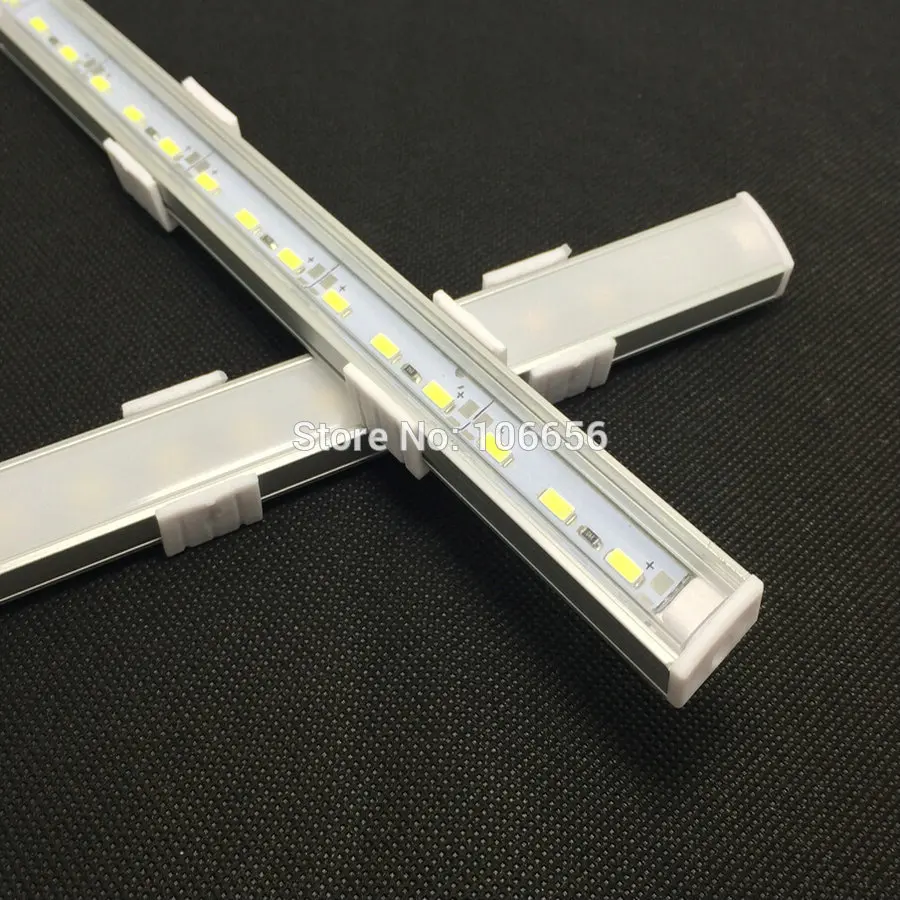 Светодиодный профиль алюминия жесткая лента бар светильник 12v 5730 SMD 36led плоский U