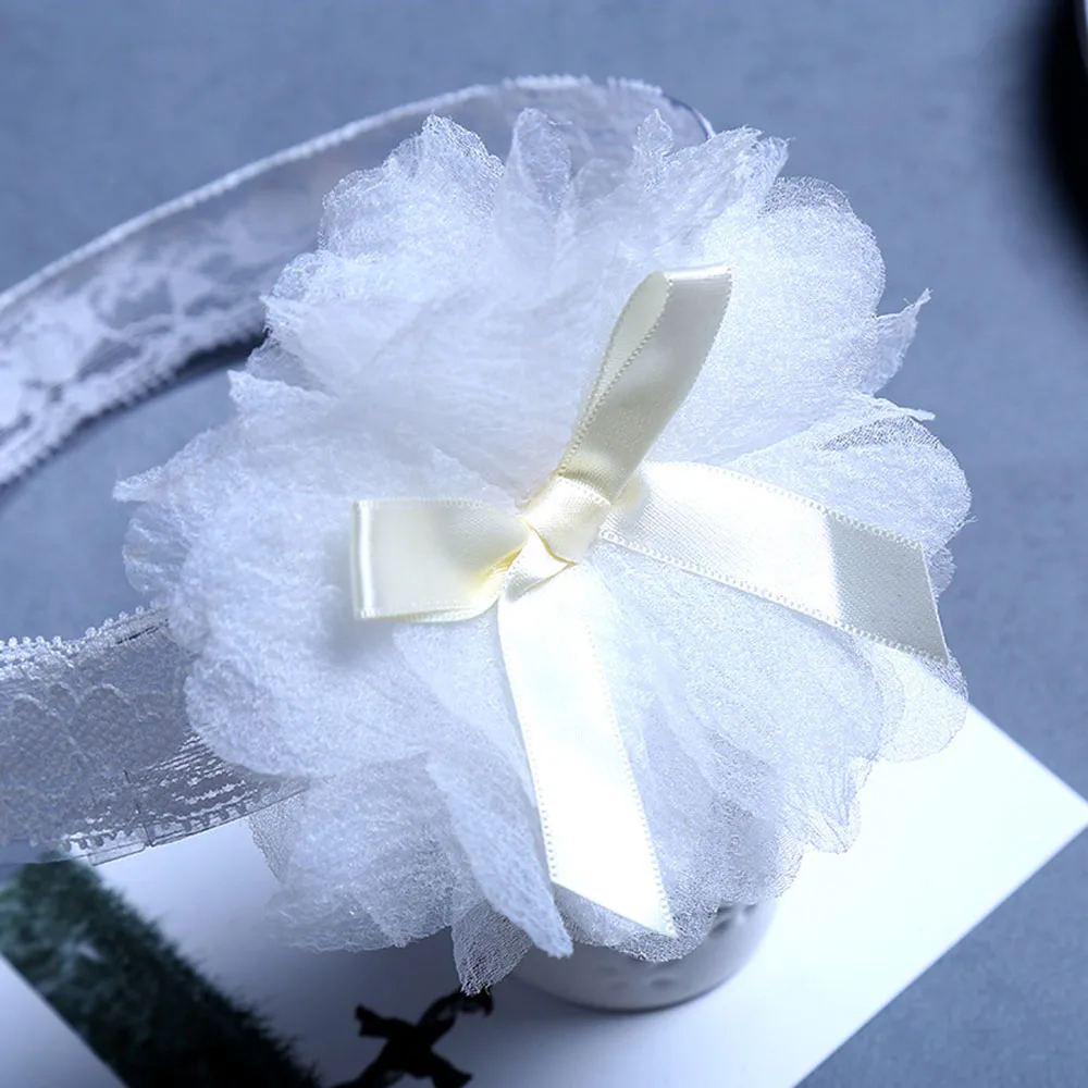 

1pc Newborn Headwear Baby Girl Flower Headbands Lace Hair Bands Girl Flower Princess Hair Accessories Party Head Wrap