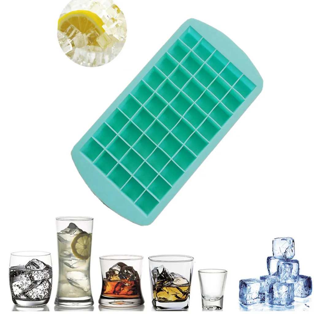 Grids Food Grade Silicone Party Brick Square Whiskey DIY Ice Block Cube Maker Tray Sphere Mould Mold Kitchen mutfak aksesuarlari