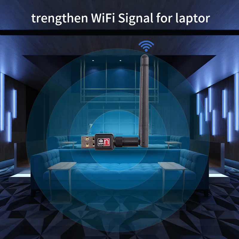Wi Fi ресивер Wiflyer беспроводной USB Wifi адаптер Ethernet Интернет антенна усиленный