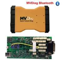 MVD BT Новые Multidiag Pro TCS полный комплект 2015R3/. R0 программное обеспечение bluetooth одноплатный Авто диагностический инструмент для автомобиля/багажник - Цвет: MVD BT