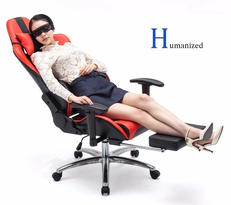 Multifunctional Fashion Boss Chair WCG Computer Gaming Chair Household Reclining Office Chair With Footrest Racing Seat