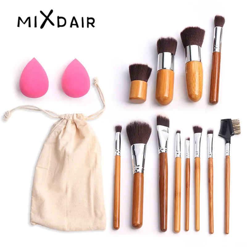 12 PCs Makeup Brush Set Premium Synthetic Foundation Blending Face Powder Blush Concealers Eye Shadows Make Up Brushes Kit | Красота и