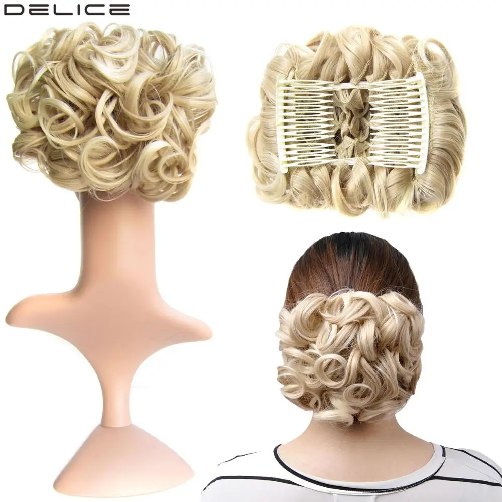 

Эластичная резинка Delice, сетчатый кудрявый Африканский шиньон с двумя пластиковыми расчески, прикрывающий пучок, синтетические волосы