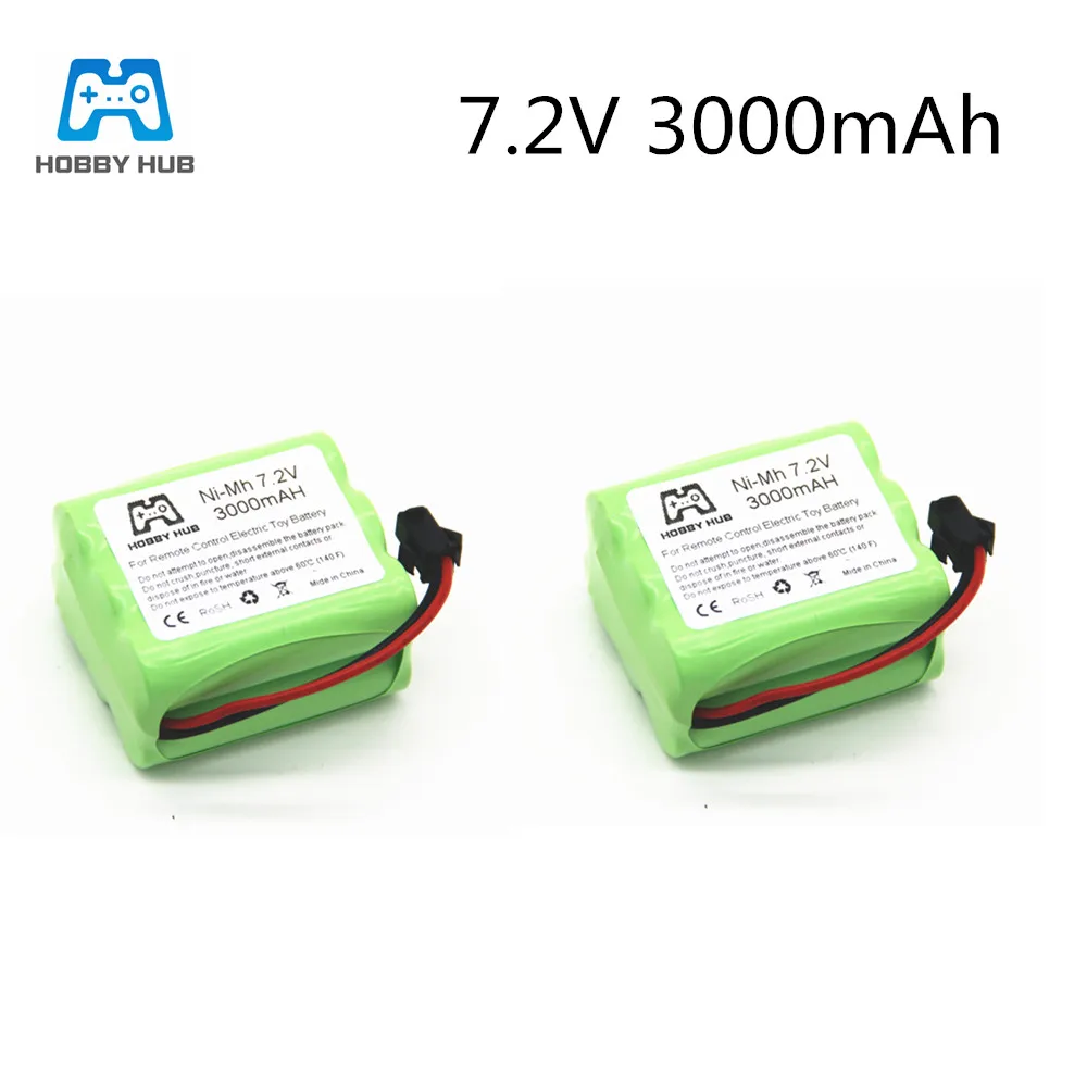 

NI-MH 3000mAH 7.2v AA rechargeable battery for rc car Telerobot boat Tank toy tools model 7.2 v 3000 mAH Electric toys nimh