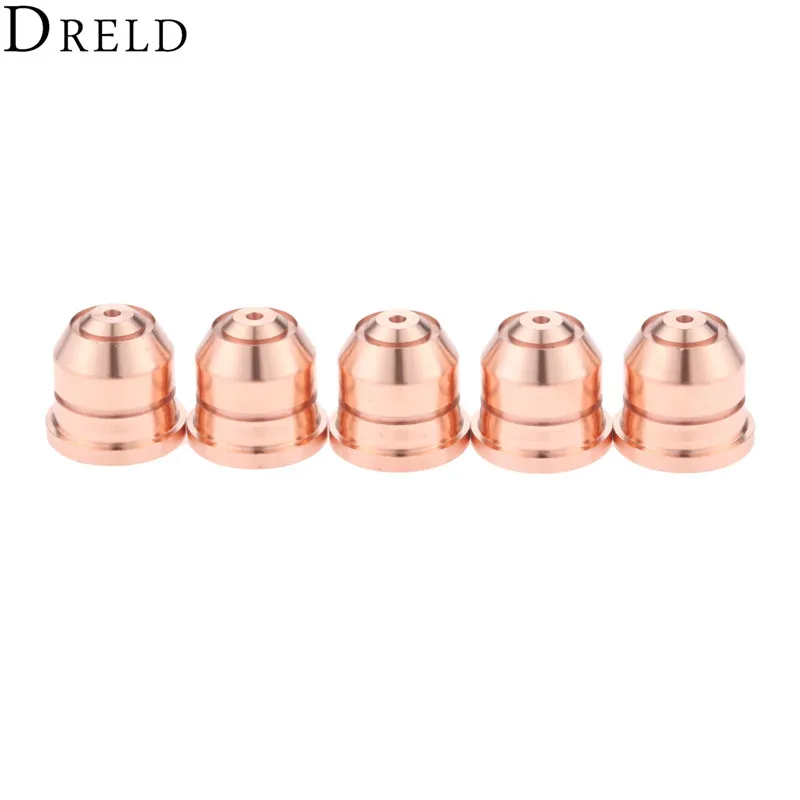 DRELD 5 шт. 125A Резка Факел сопла 220975 для 65 85 105 125 плазменной Факел Расходные материалы сварки и пайки поставки