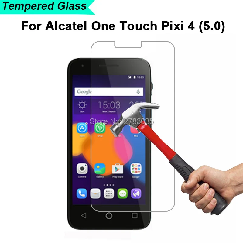 Для Alcatel One Touch Pixi 4 (5) Pixi4 5 0 &quotтвердость 9H 2.5D ультратонкая закаленная