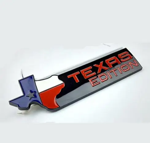 Dsycar 3D Abs Эмблема «Texas Edition», автомобильная наклейка, эмблема, значок для универсальных автомобилей, мотоциклов, декоративные аксессуары - Название цвета: Black