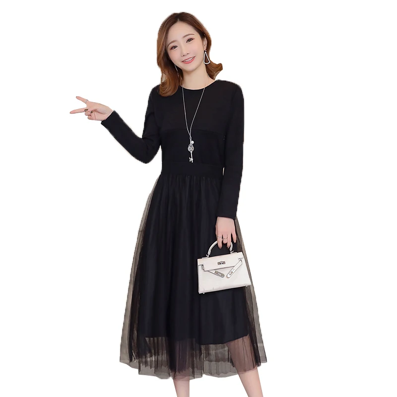 2019 Новое поступление весеннее платье для беременных женщин Повседневное