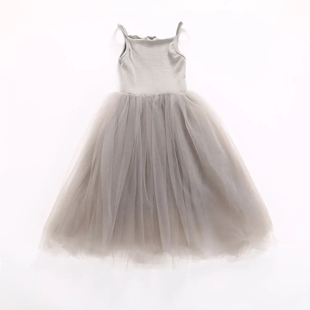 Akexiya New Girl's Dress Hot Sale Spring Summer Girls Cotton Casual Cute With Mesh Net Yarn Dance Party Kid Princess | Детская