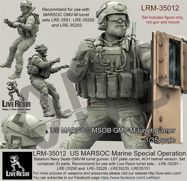 Живое полимерное стекло 1/35 США MARSOC MSOB револьверный пистолет для стрельбы в