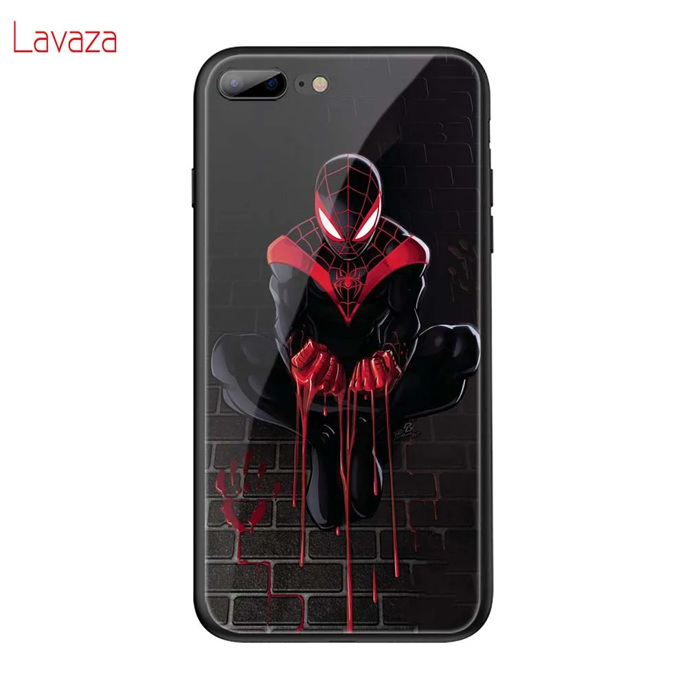 TG18 Lavaza MARVEL Studio Мстители закаленное стекло ТПУ чехол для iPhone 6 6S 7 8 Plus 5 5S SE XR X XS 11 Pro MAX чехол - Цвет: TG18