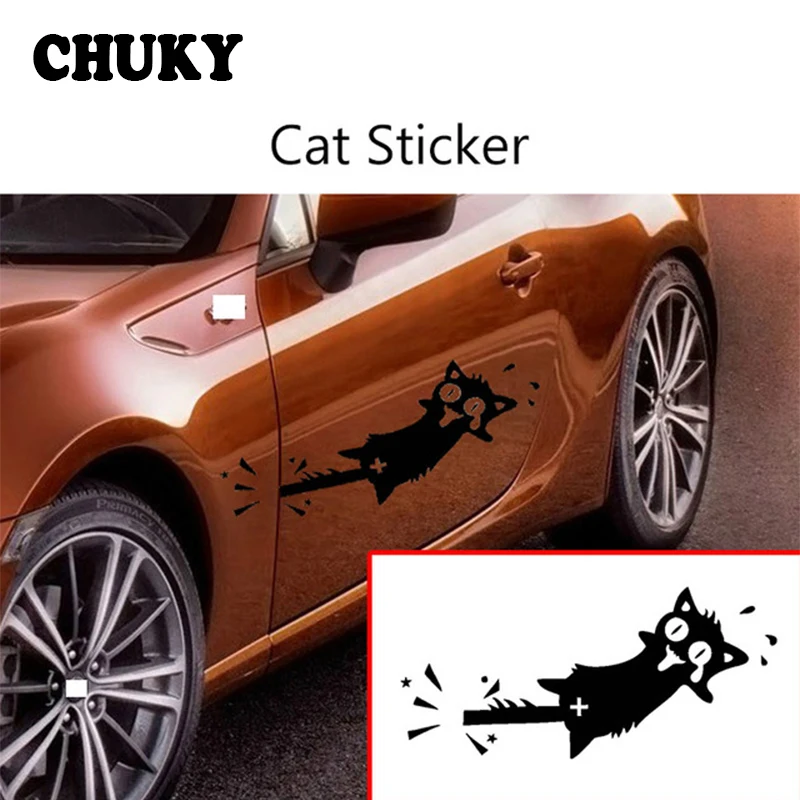 CHUKY 1X Автомобильный Стайлинг 3D наклейки в виде кота для Audi a3 a4 b8 b7 b5 2017 Mitsubishi lancer asx