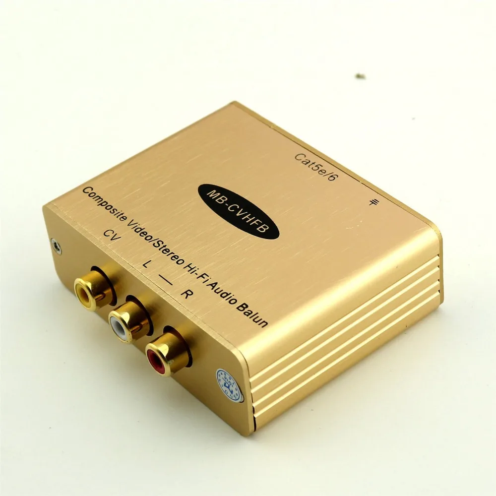 10 пар через один RJ45 Cat5e/6 композитный видео/стерео Hi-Fi аудио Balun удлинитель |