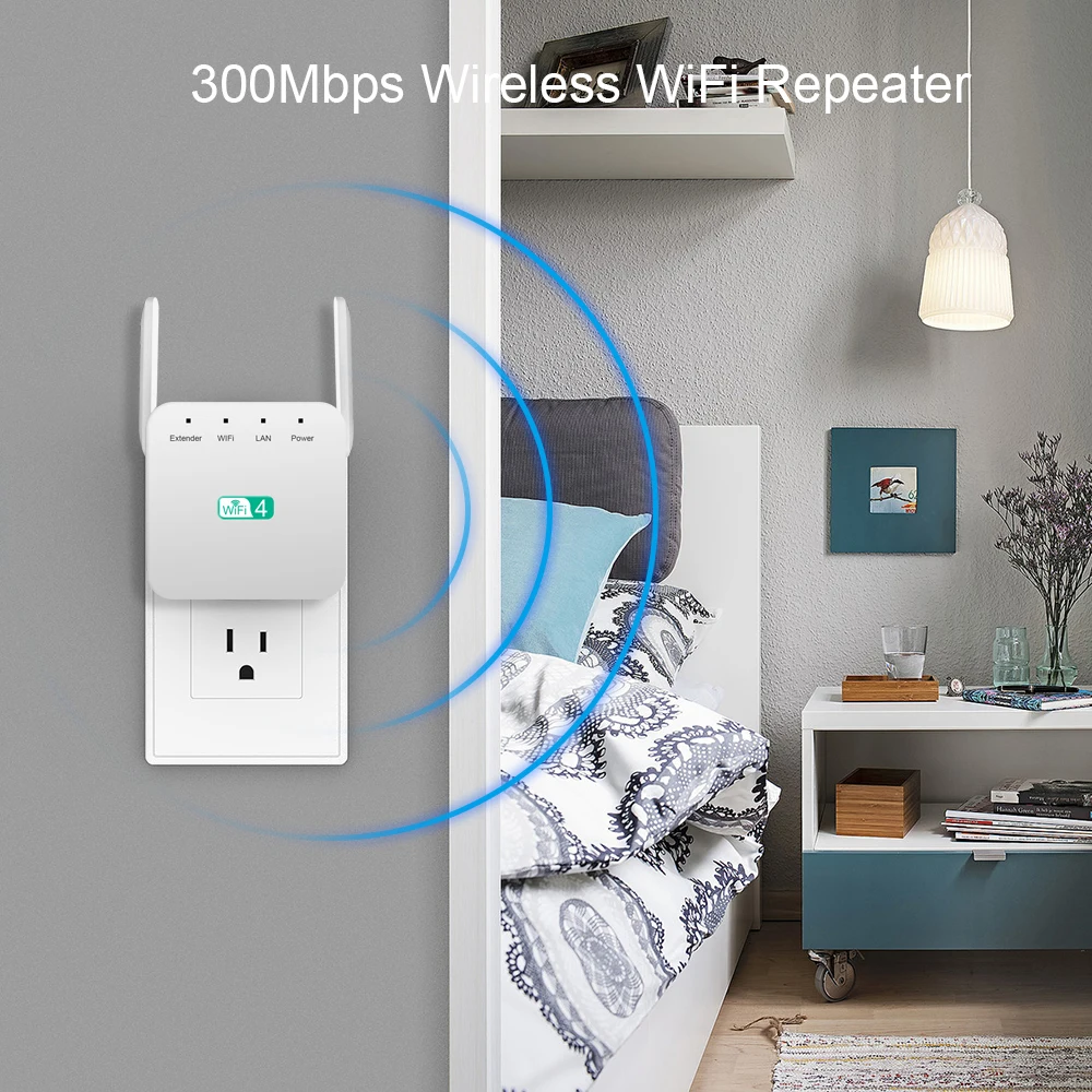 Усилитель-повторитель сигнала Wi-Fi KEBIDU 300 Мбит/с | Компьютеры и офис