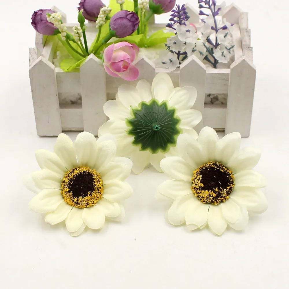 10 шт. искусственные цветы 7 см|artificial flower heads|flower headsunflower artificial flowers |