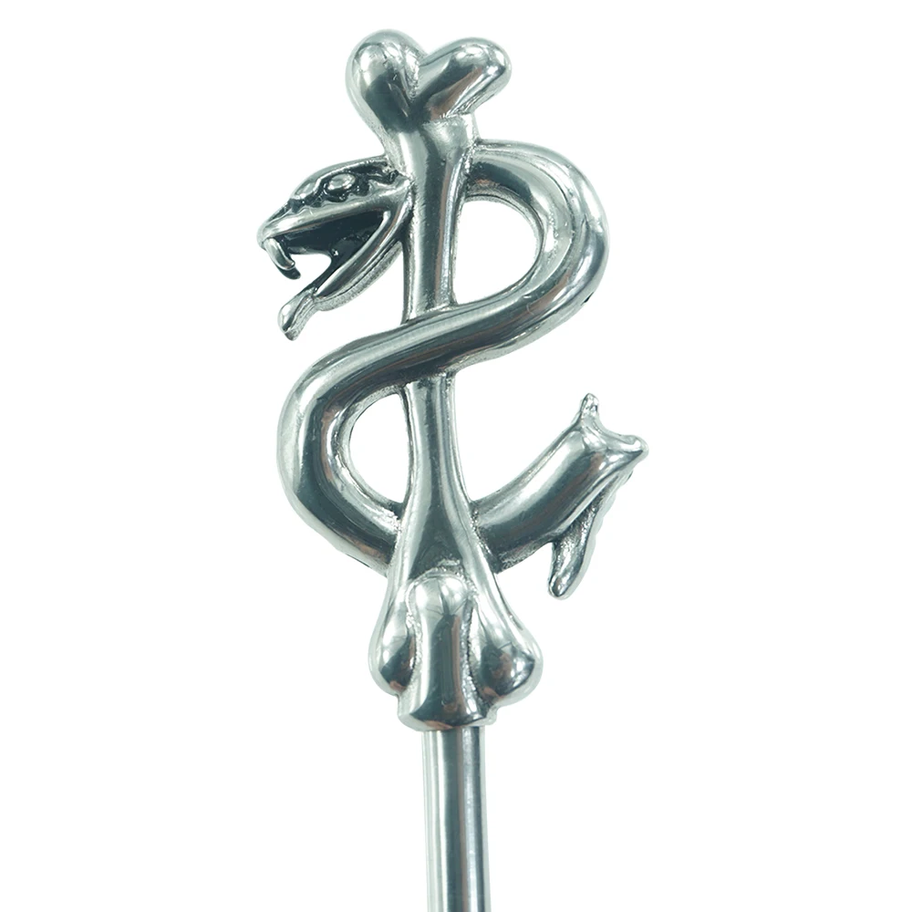 new special design Dia 6mm length 197mm stainless steel urethral catheter penis plug dilators with snake head sex toys for men |