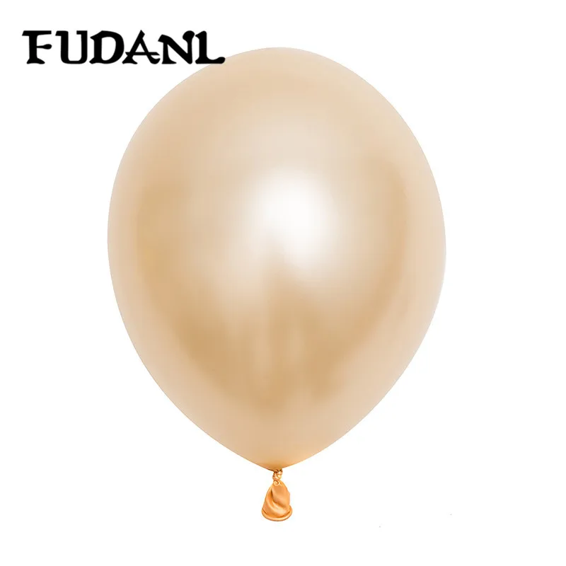Champagne gold 100 шт 12 дюймов розовое золото латексные гелиевые шары для свадьбы День рождения украшения для девичника Свадебные обручальные Globos - Цвет: Champagne gold