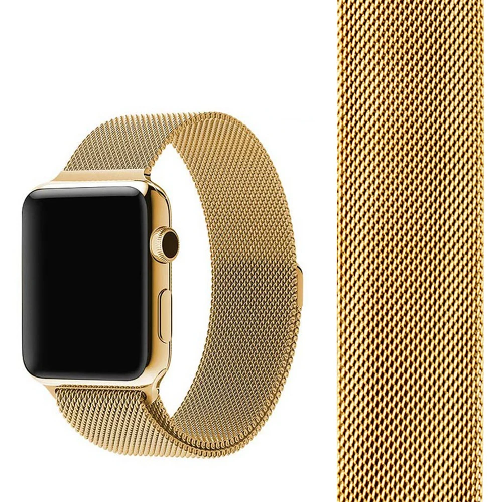Leecnuo ремешок для часов для Apple Watch 42 мм, 38 мм, ремешок для часов, Миланская петля, браслет ремешок для наручных часов iWatch серии 1/2/3