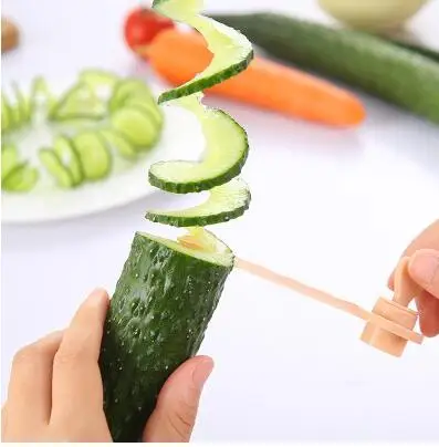 Резак спиральный ручной для картофеля овощные чипсы резной винтовой стержень