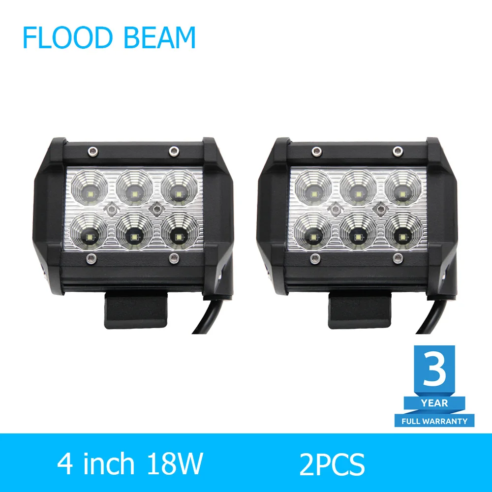 2 шт. Led Drl 18 Вт светодиодный чип 4 ''точечный прожектор светодиодные рабочие