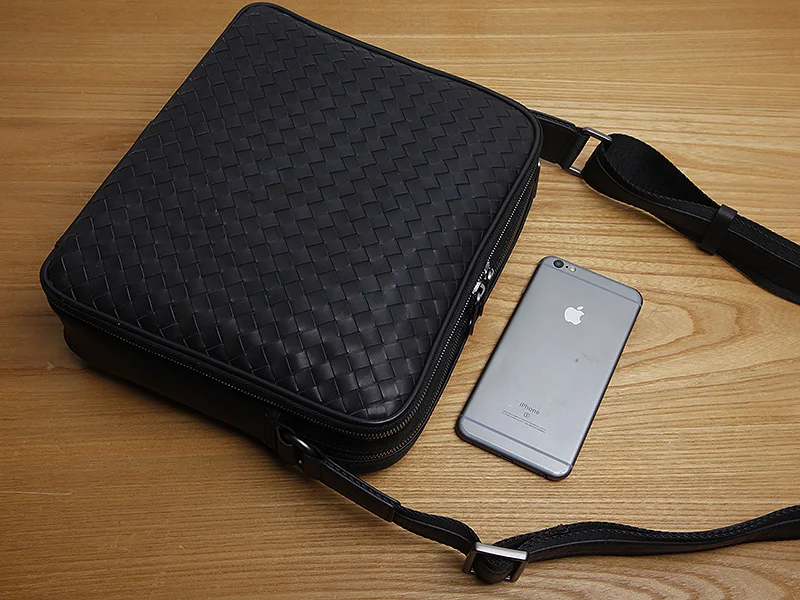 Сумка LANSPACE из натуральной кожи модная мужская сумка известного бренда через