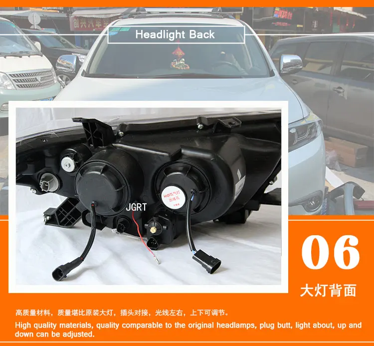 2 шт. светодиодный фонарь для Toyota Highlander 2013 Автомобильный светодиодный фонарь с двойными ксеноновыми линзами автомобильные аксессуары дневные ходовые огни противотуманные фары