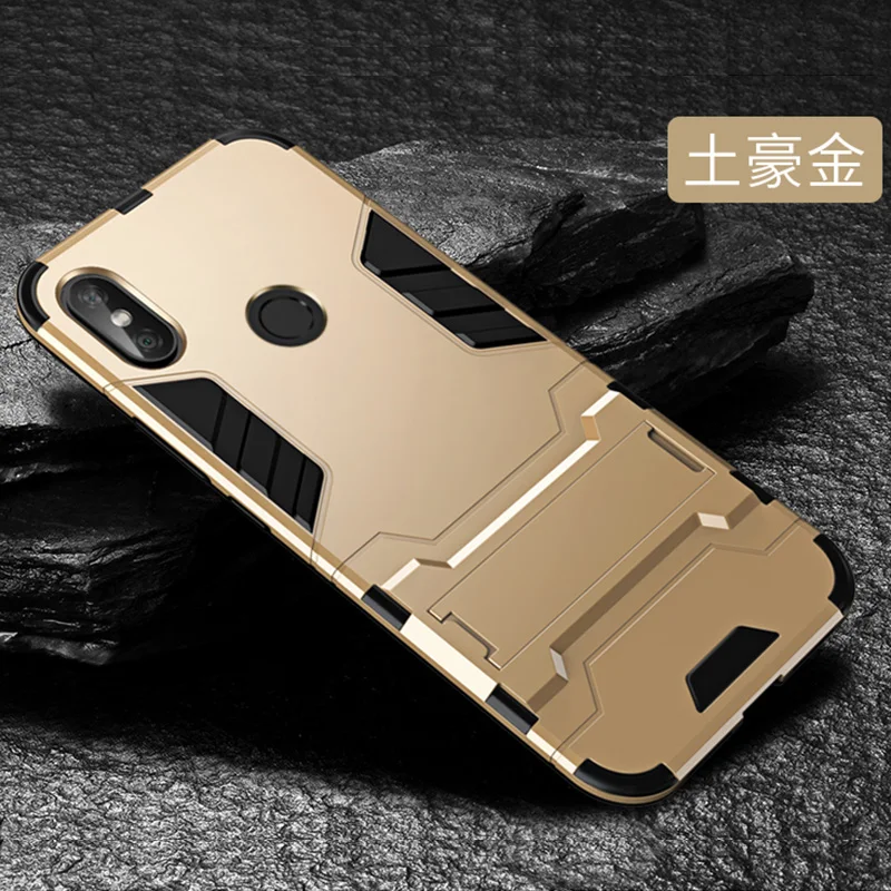 Armor Case For Xiaomi Redmi Note 6 Pro Cover Hybrid Hard Xiao Cases Mi A2 Lite Stand |