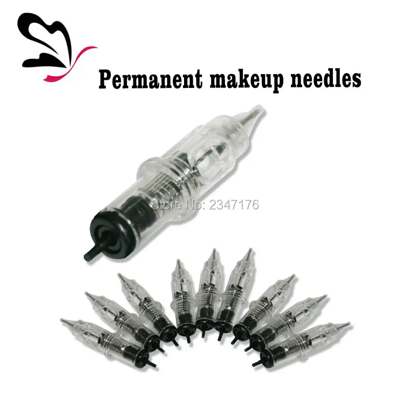 

50pcs permanent makeup machine needle 1RL micro needles for professional digital eyebrow lips brow swiss tattoo gun machine