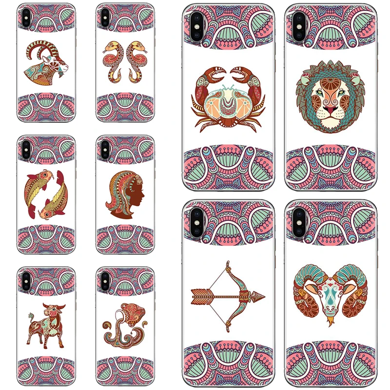 Back Phone Cover For Meizu M6S/ M6T/ 16/ M9C/ Note 8/ Meilan U20/ U10 Twelve Constellations Series |