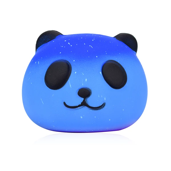 Blue Красочные мягкие игрушки с пандой для детей, медленно поднимающиеся мягкие Забавные игрушки Kawaii С мультяшными галактиками, новинка, антистрессовые игрушки, подарок - Цвет: Blue