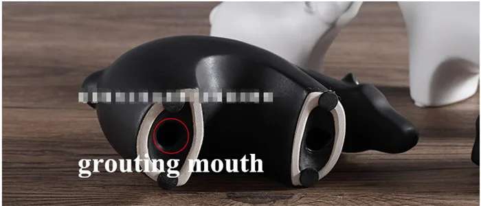 Креативные керамические фигурки животных белая и черная фигурка медведя статуи